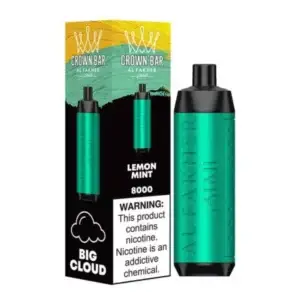 AL FAKHER CROWN BAR 8000 PUFF LEMONADE MINT