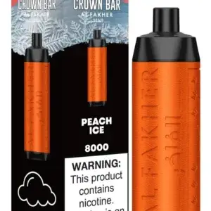 AL FAKHER CROWN BAR 8000 PUFF PEACH ICE