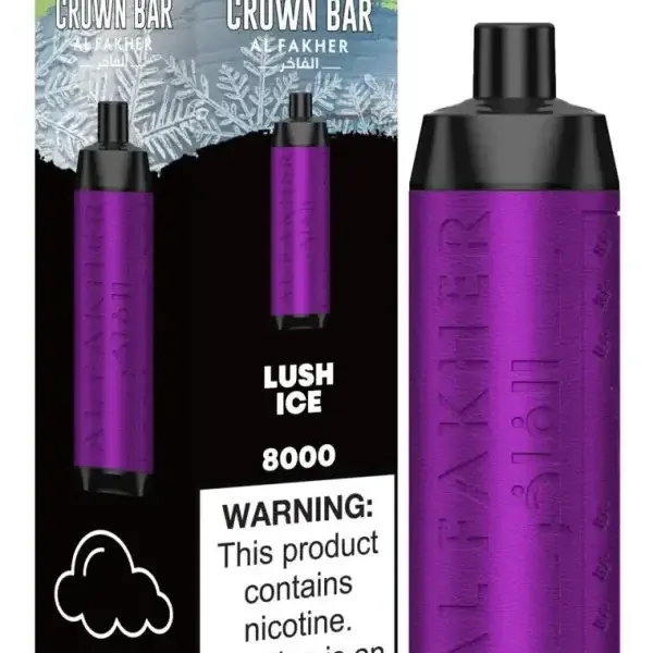 Buy Al Fakher Crown Bar 8000 Puff Lush Ice Vape in India