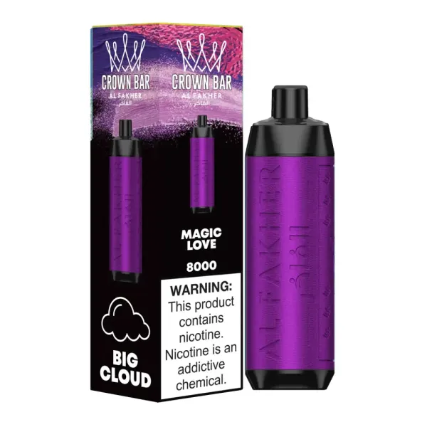 Buy Al Fakher Crown Bar 8000 Puff Magic Love Vape online in India