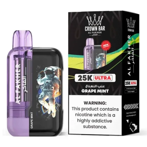 Buy Al Fakher Ultra 25000 Puff Grape Mint Vape in India