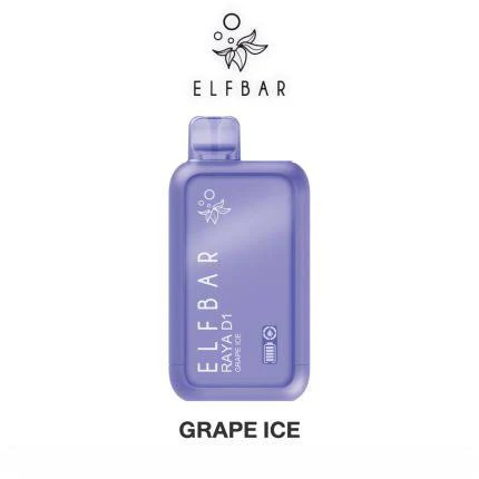 Buy Elf Bar Raya D1 13000 Puff Grape Ice Online in India – Al Alizeh Vapes