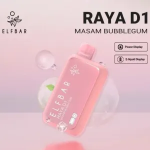 Buy Elf Bar Raya D1 13000 Puff Masam Bubblegum Online in India – Al Alizeh Vapes