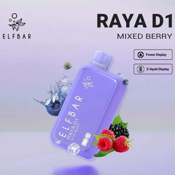 Buy Elf Bar Raya D1 13000 Puff Mixed Berry Online in India – Al Alizeh Vapes