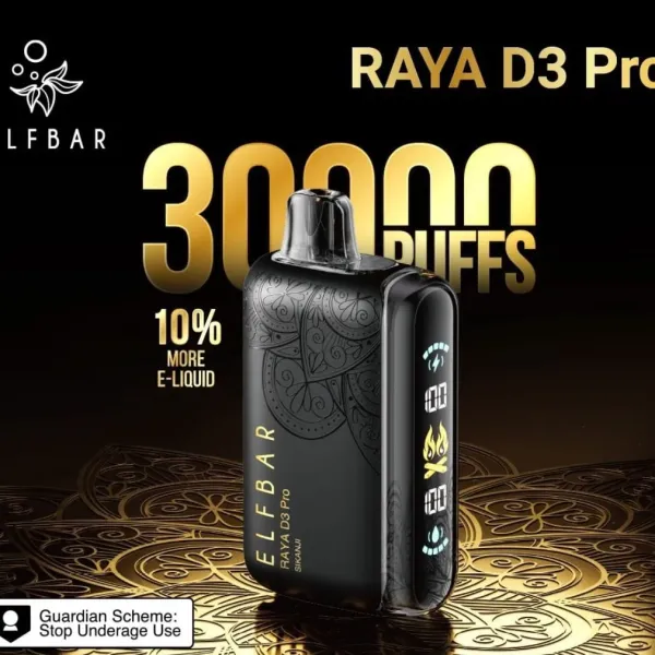 Buy Elf Bar Raya D3 Pro 30000 Puff Coffee Online in India – Al Alizeh Vapes