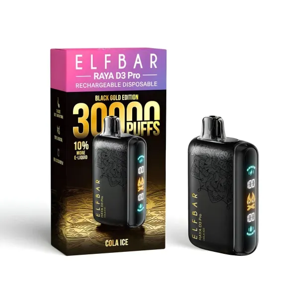 Buy Elf Bar Raya D3 Pro 30000 Puff Cola Ice Online in India – Al Alizeh Vapes