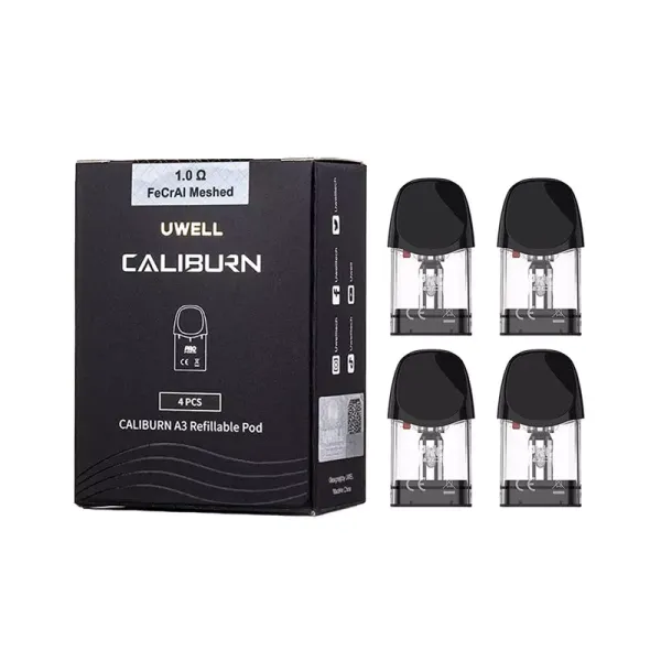 Buy authentic Uwell Caliburn A3 and A3S replacement pods online in India at Al Alizeh