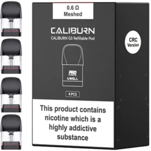Buy Uwell Caliburn G3 0.6 ohm replacement pods (4 pcs) online in India at Al Alizeh