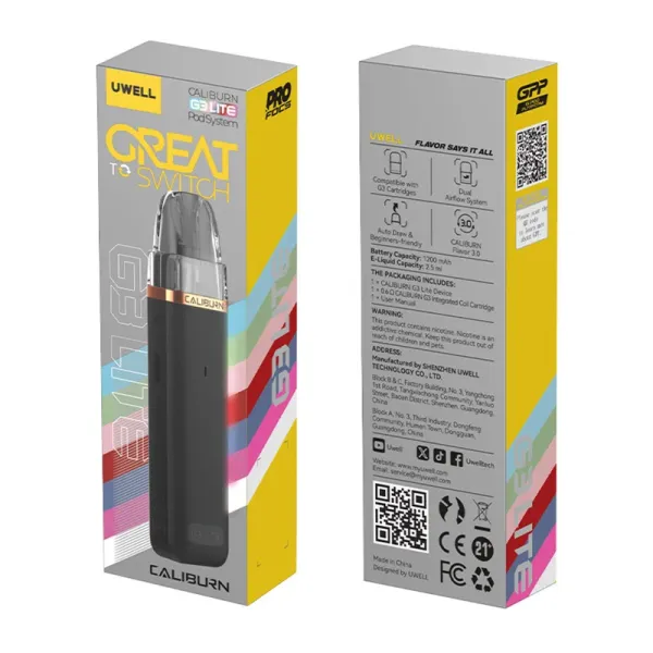 Buy Uwell Caliburn G3 Lite 25W Pod System Kit online in India at Al Alizeh