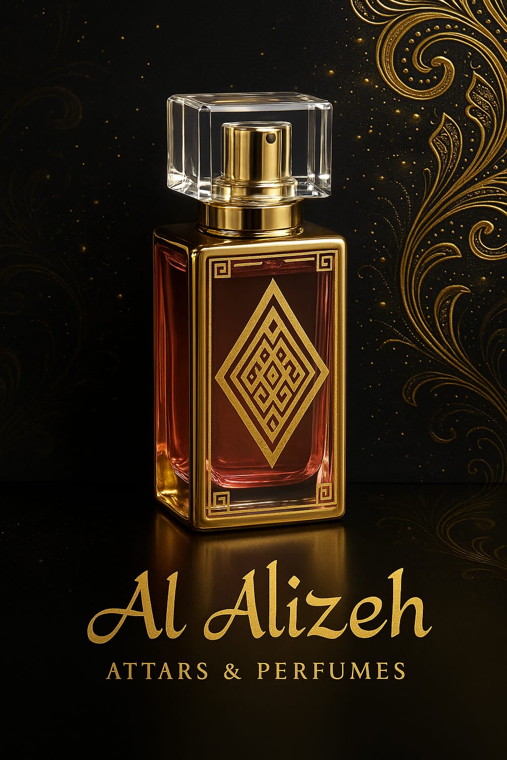 Rose Zaffron Perfume 50ml by Al Alizeh – long lasting rose and saffron Arabic fragrance for men and women in India